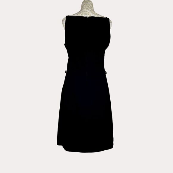 Mango Suit Sheath Dress Square Neck Sleeveless Black M am - Picture 3 of 7